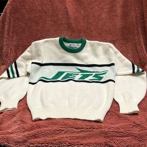 NY Jets 1980's Vintage Sweater Mens Large - RARE